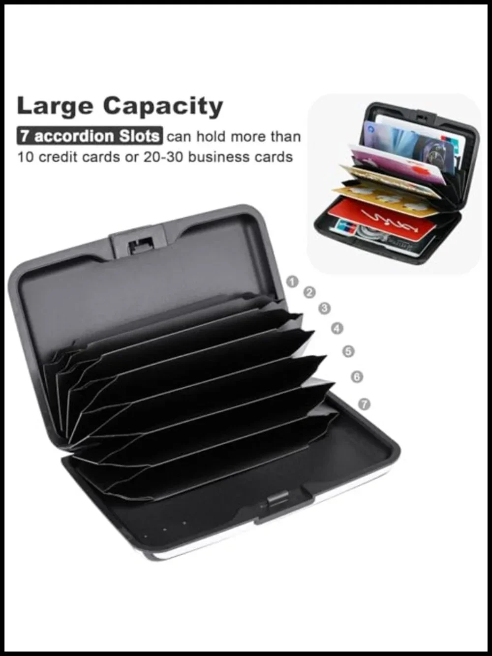 Mini RFID Aluminum Wallet Card Case for Men Women
